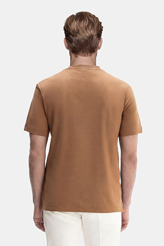 LIGHT CAMEL BICYCLE COLLAR SHORT SLEEVE TSHIRT 2