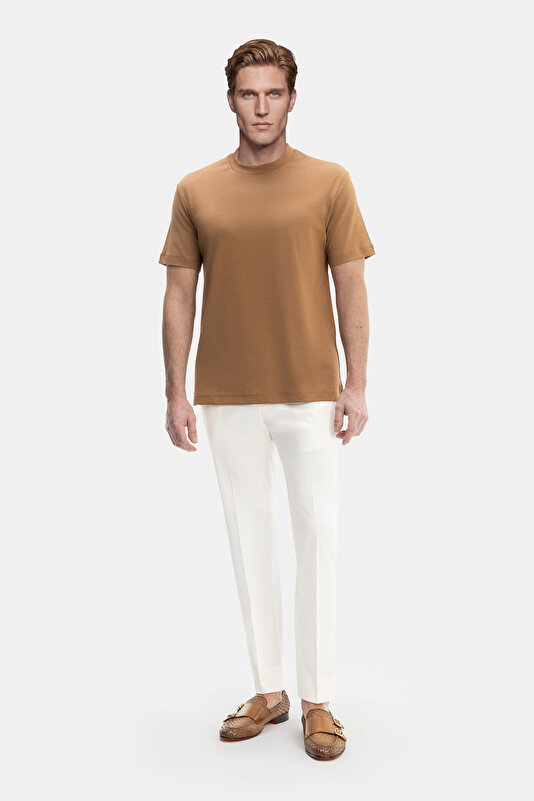 LIGHT CAMEL BICYCLE COLLAR SHORT SLEEVE TSHIRT 3
