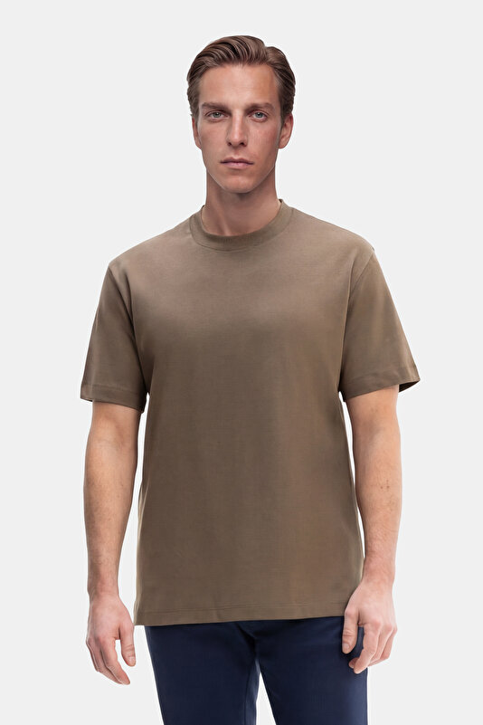BİSİKLET YAKALI KISA KOL T-SHIRT
