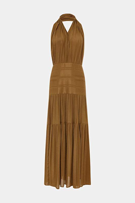 BROWN DRESS