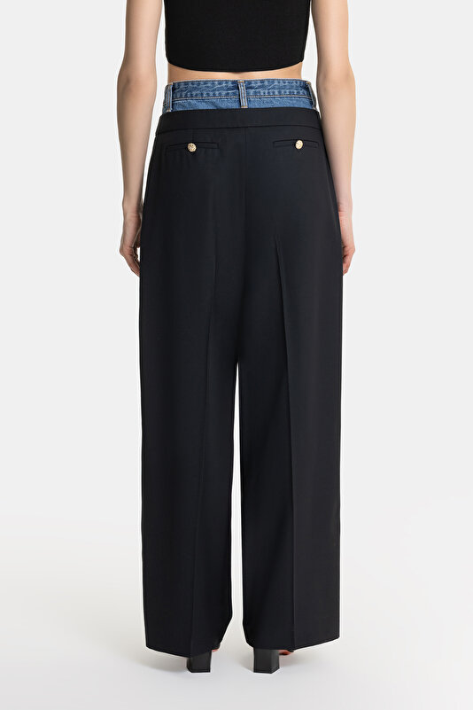 BLUE STRAIGHT CUT TROUSERS 3
