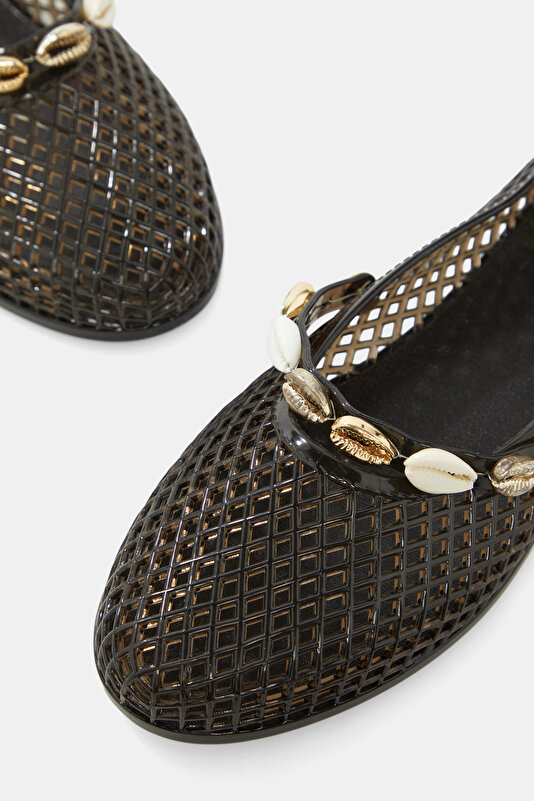 BLACK FLAT SHOES 4