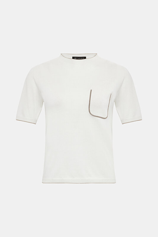 CREAM BASIC / ROUND NECKLINE 4