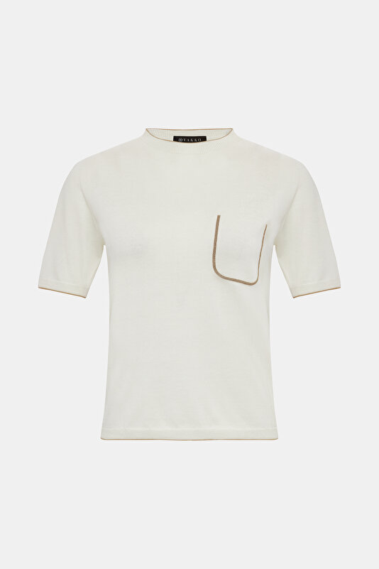CREAM BASIC / ROUND NECKLINE 4