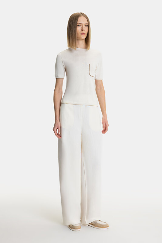 CREAM BASIC / ROUND NECKLINE 3