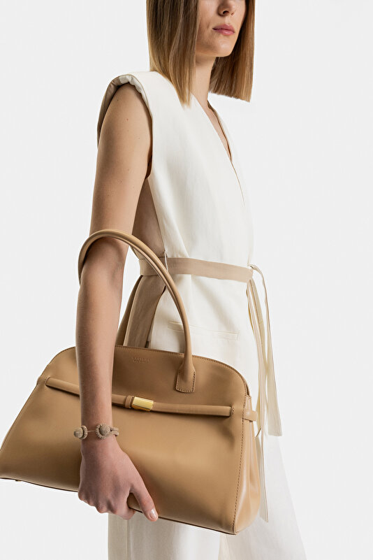 DARK BEIGE V NECK VEST 3