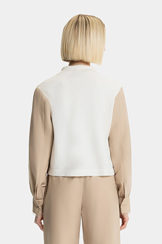 DARK BEIGE LONG SLEEVE SHIRT 2