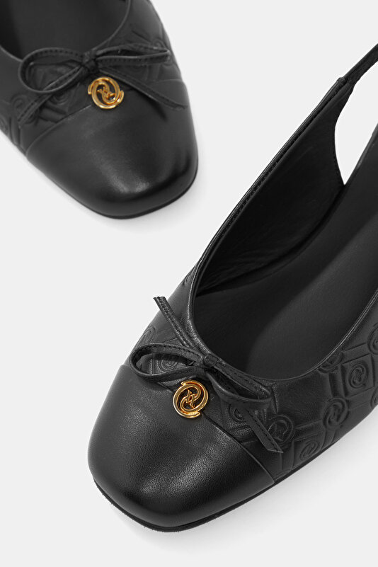 BLACK FLAT SHOES 4