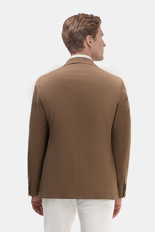 DARK CAMEL WOOL SUIT 2