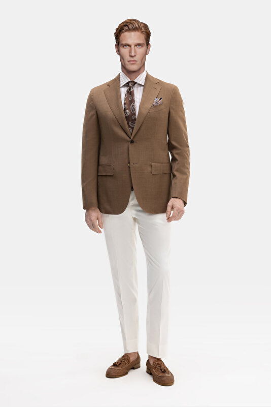 DARK CAMEL WOOL SUIT 3