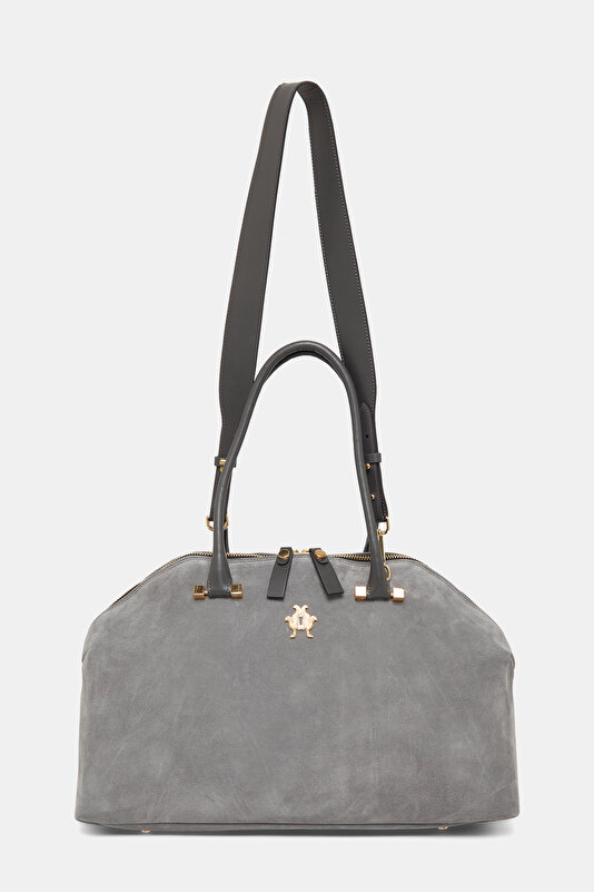 GREY LEATHER BAG 2