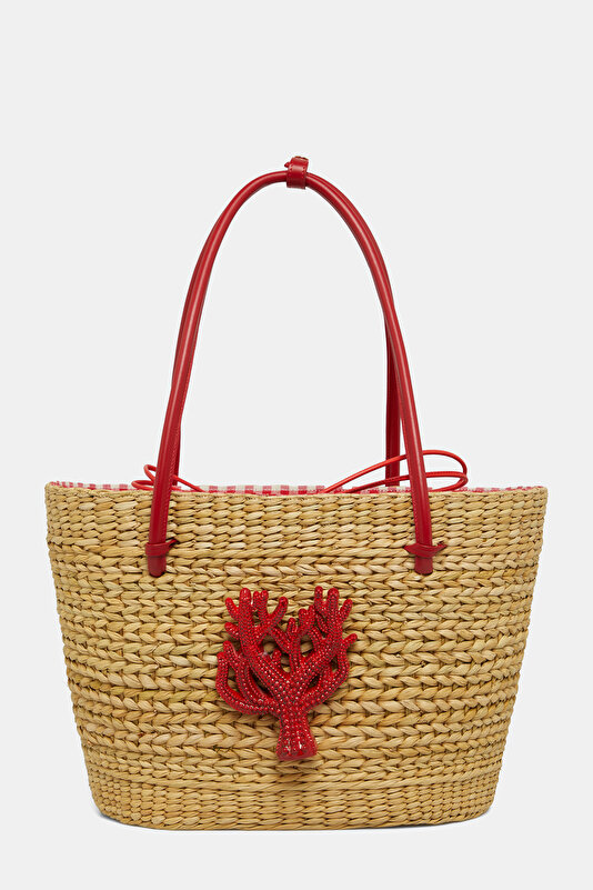 WHITE CHECK BAG