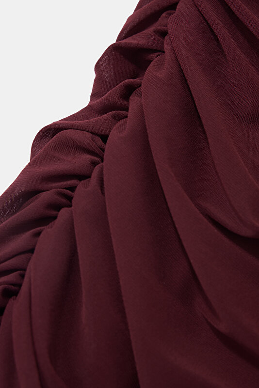 MAROON MIDI DRESS 4