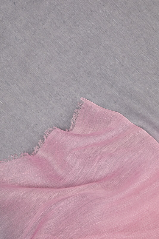 GREY DEGRADE DESIGN LINEN COTTON SHAWL 3