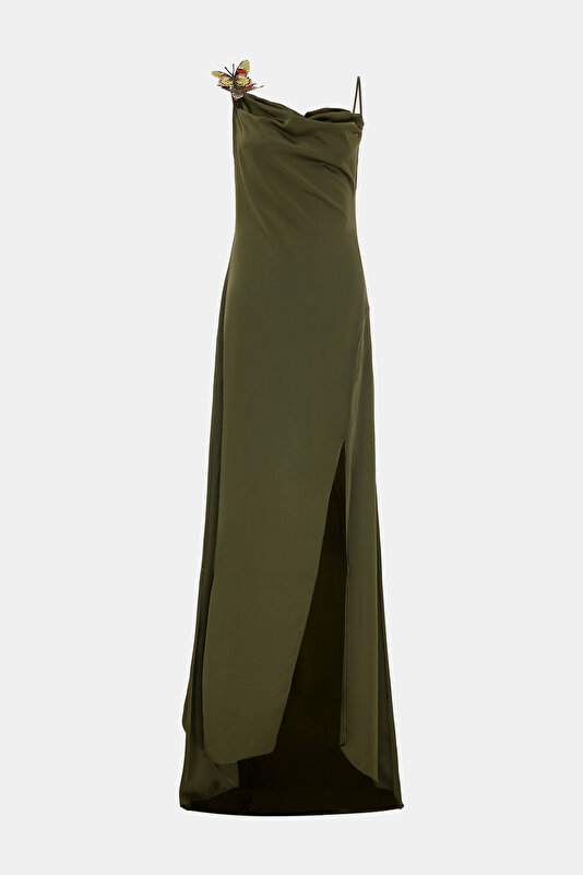 DARK GREEN DRESS