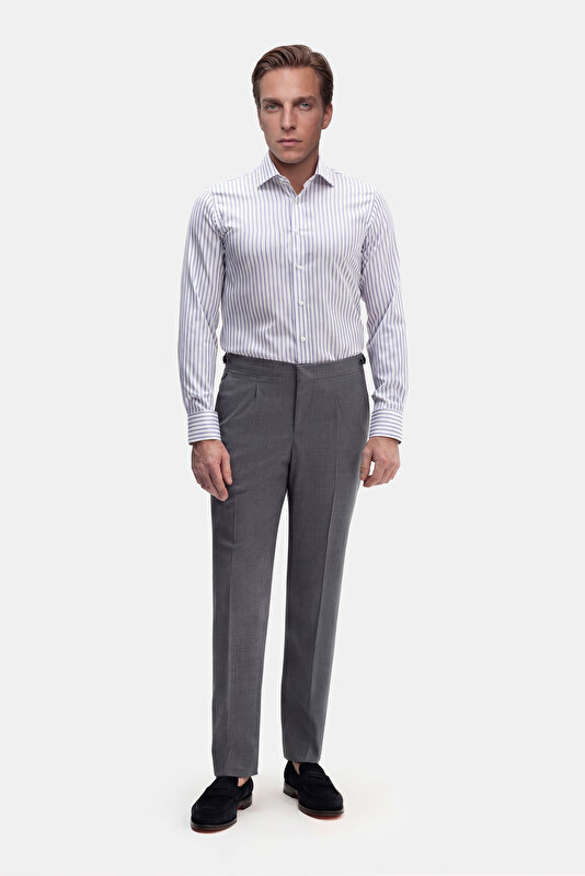 TEK PİLELİ YÜN SERJ PANTOLON