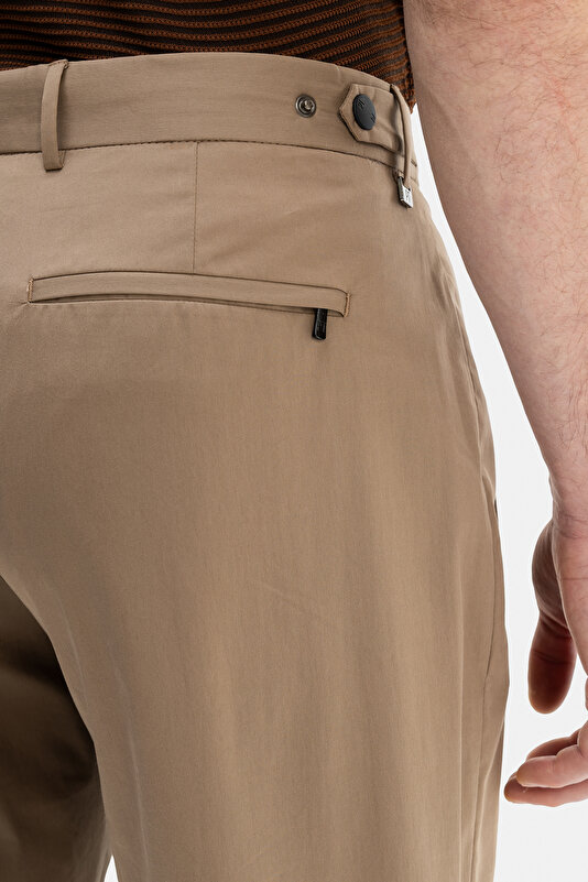 TEK PİLELİ POPLİN PANTOLON 4