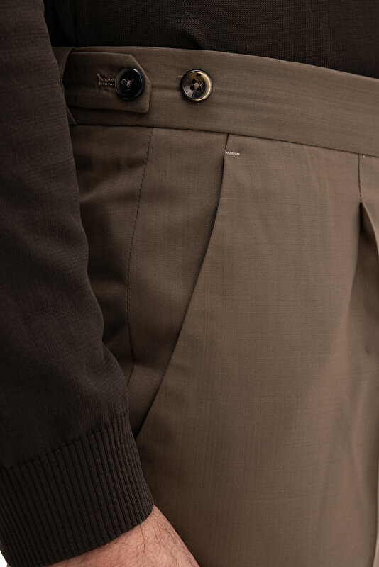 BEIGE SERGE TROUSERS 4