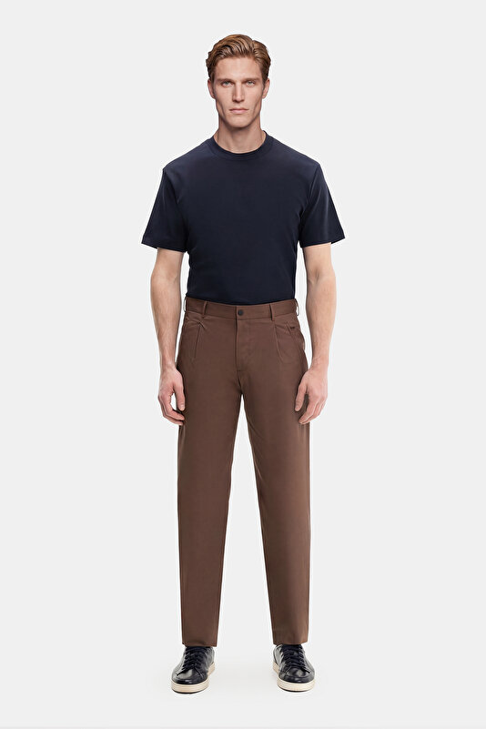 TEK PİLELİ POPLİN PANTOLON