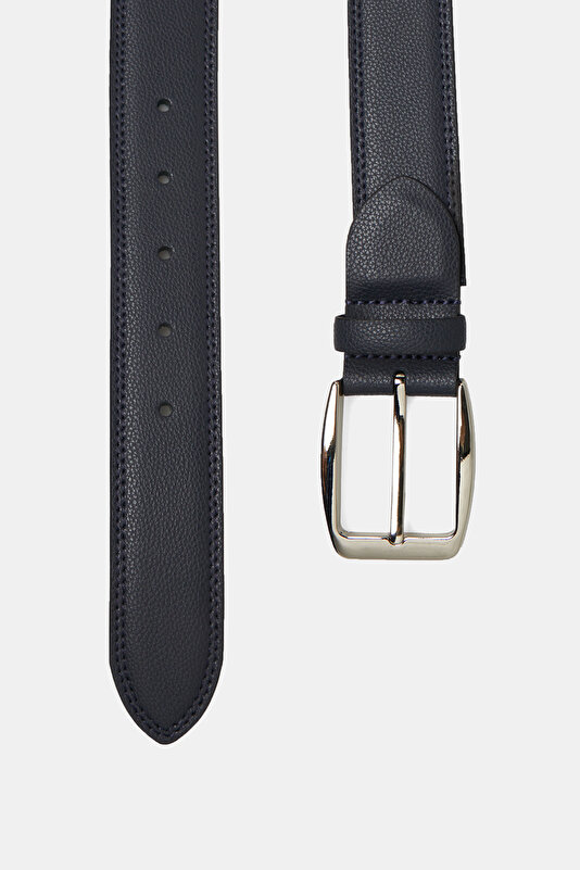 NAVY BLUE LEATHER BELT 2