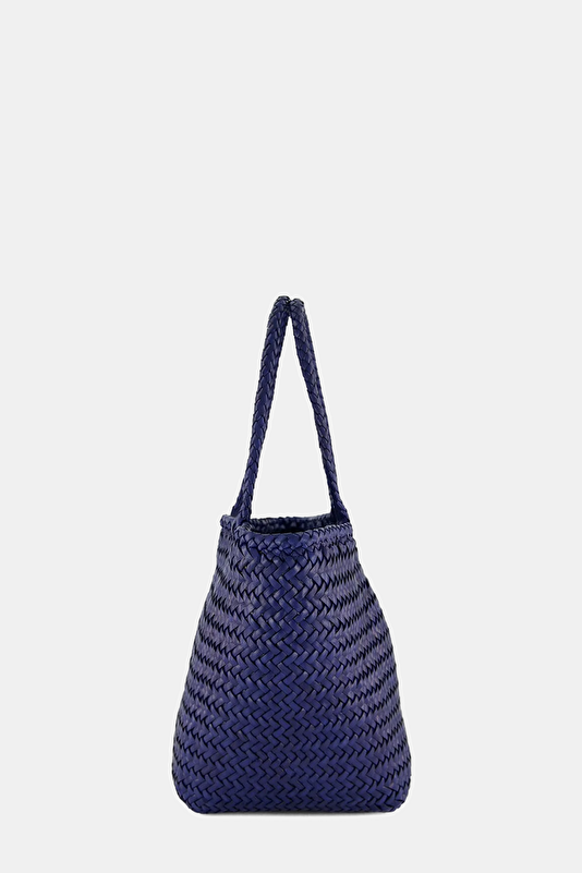 DARK BLUE LEATHER BAG 3