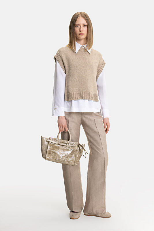 BEIGE LEATHER BAG 2