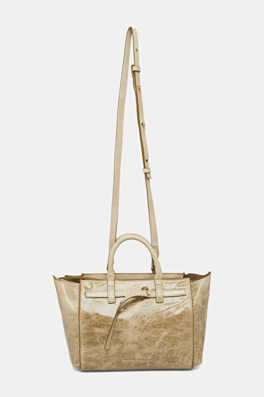 BEIGE LEATHER BAG 3