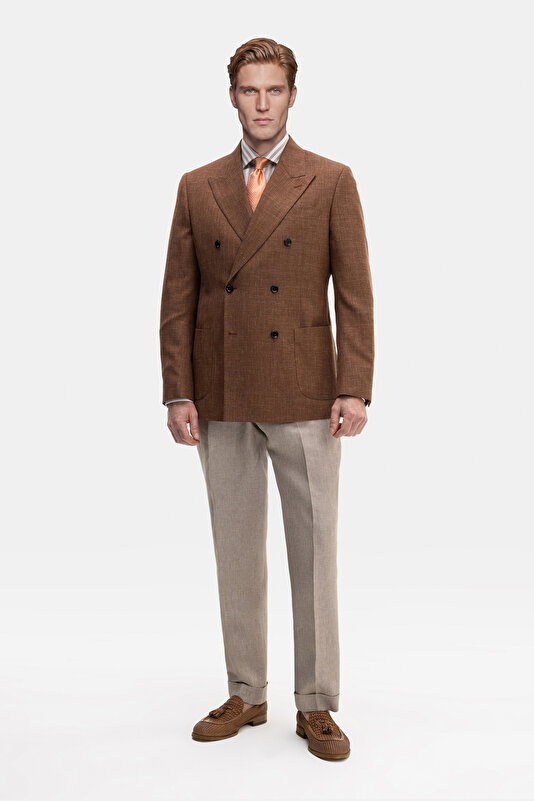 CINNAMON SURPLICE NECKLINE (CROSS-OVER NECKLINE) JACKET 3