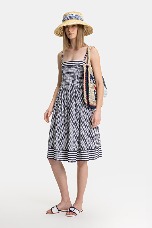 WHITE SHORT SLEEVE DRESS