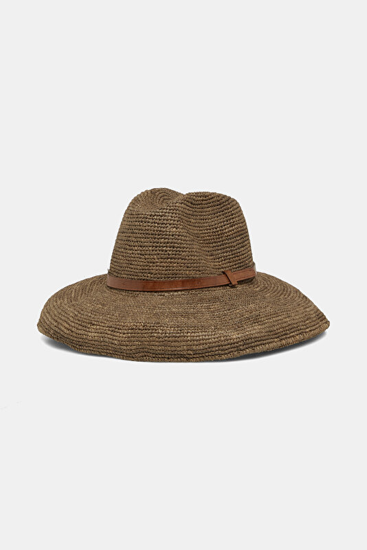 BEIGE RAFFIA HAT