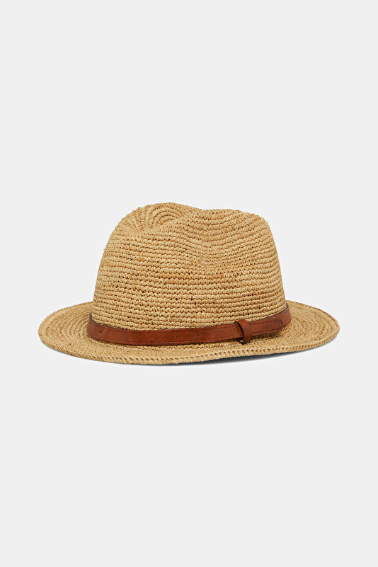 NATURAL RAFFIA HAT