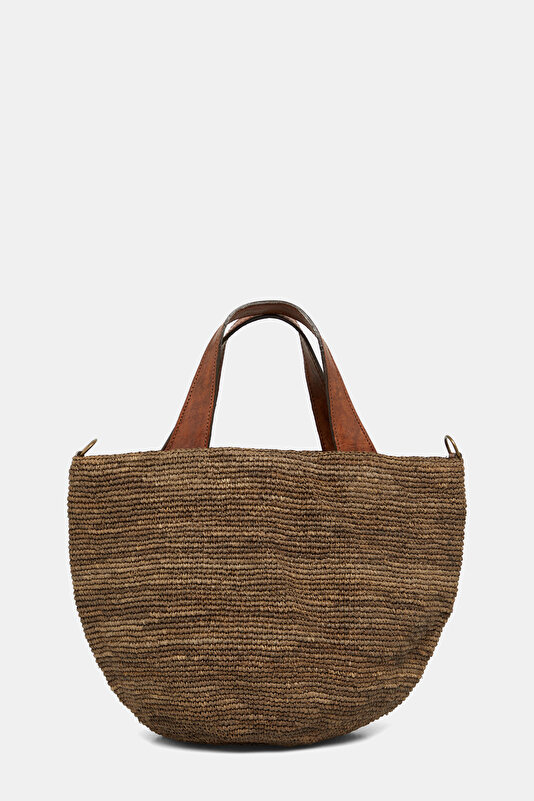 BEIGE RAFFIA BAG