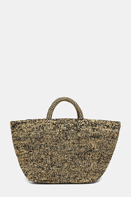 BLACK RAFFIA BAG 3