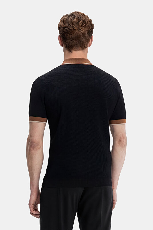 FERMUARLI POLO YAKA KISA KOL TRİKO T-SHIRT 2