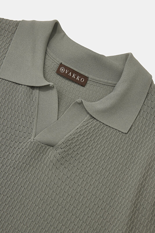 DÜĞMESİZ POLO YAKA KISA KOL TRİKO T-SHIRT 3