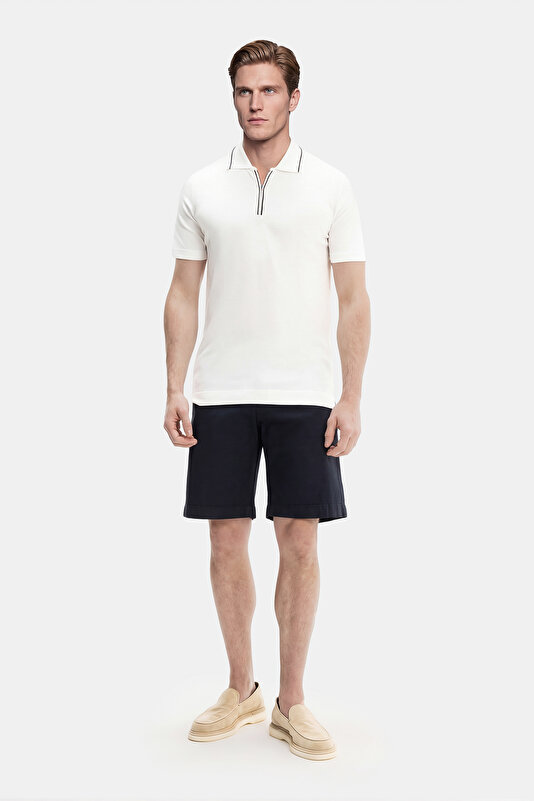 FERMUARLI POLO YAKA KISA KOL TRİKO T-SHIRT 4