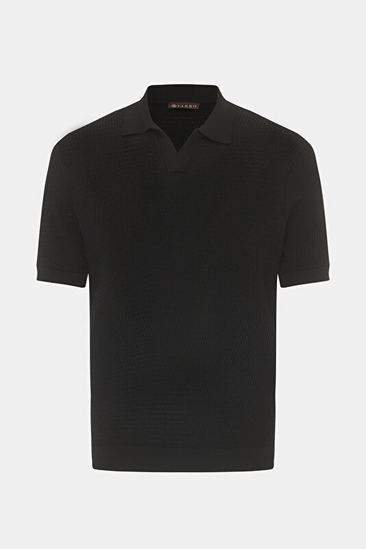 DÜĞMESİZ POLO YAKA KISA KOL TRİKO T-SHIRT