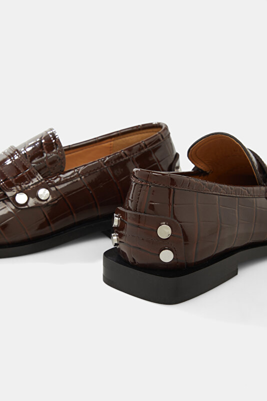 BROWN LEATHER SHOES 4