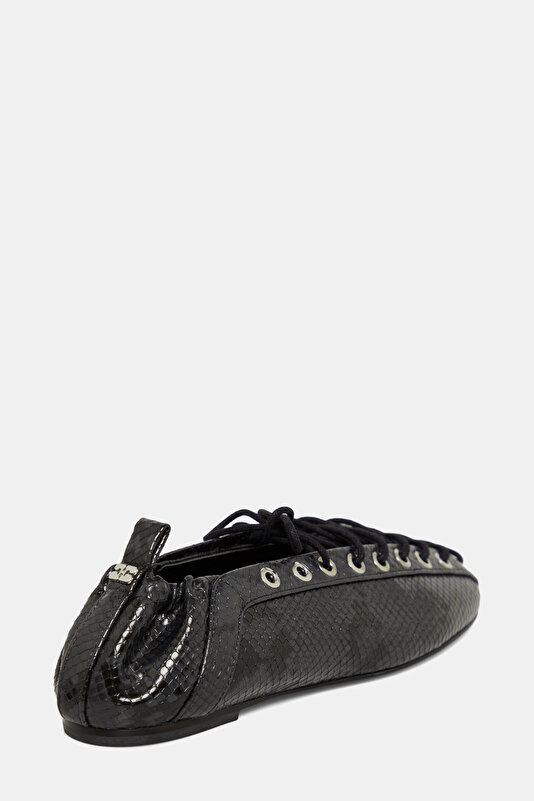 BLACK FLAT SHOES 3