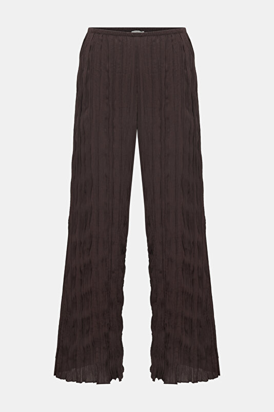 BROWN STRAIGHT CUT TROUSERS