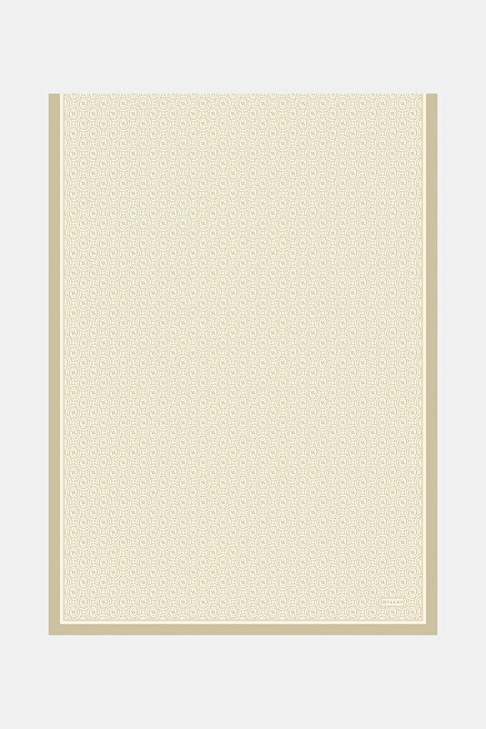 ECRU MONOGRAM TWILL SHAWL