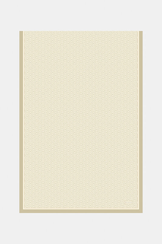 ECRU MONOGRAM TWILL SHAWL