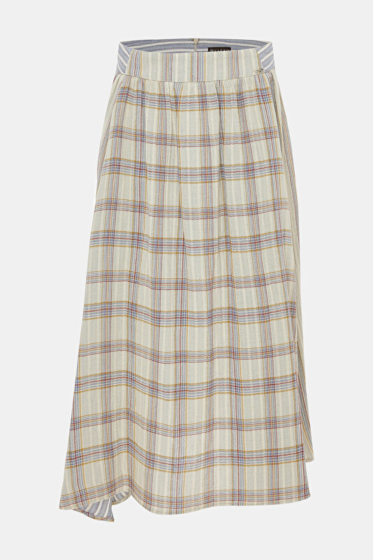 MULTICOLOR STRIPED MIDI SKIRT 4