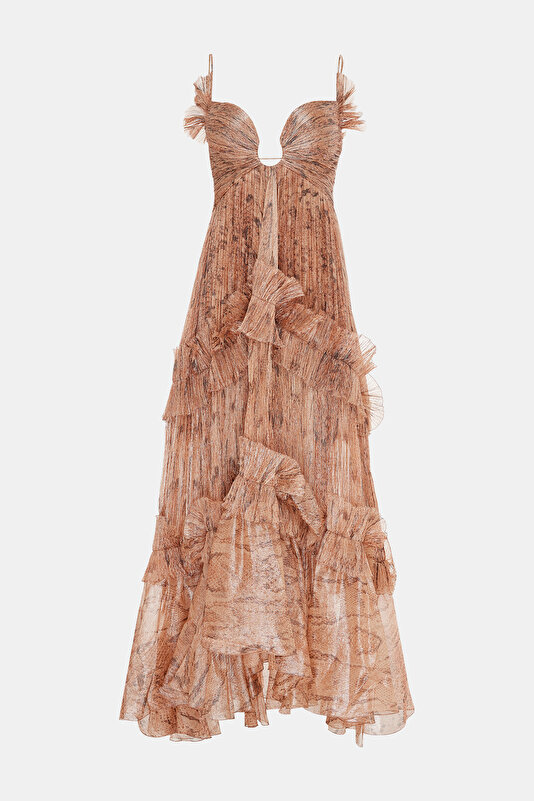GREY SLEEVELESS SUSPENDER DRESS