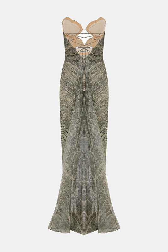 KHAKI SLEEVELESS DRESS 2