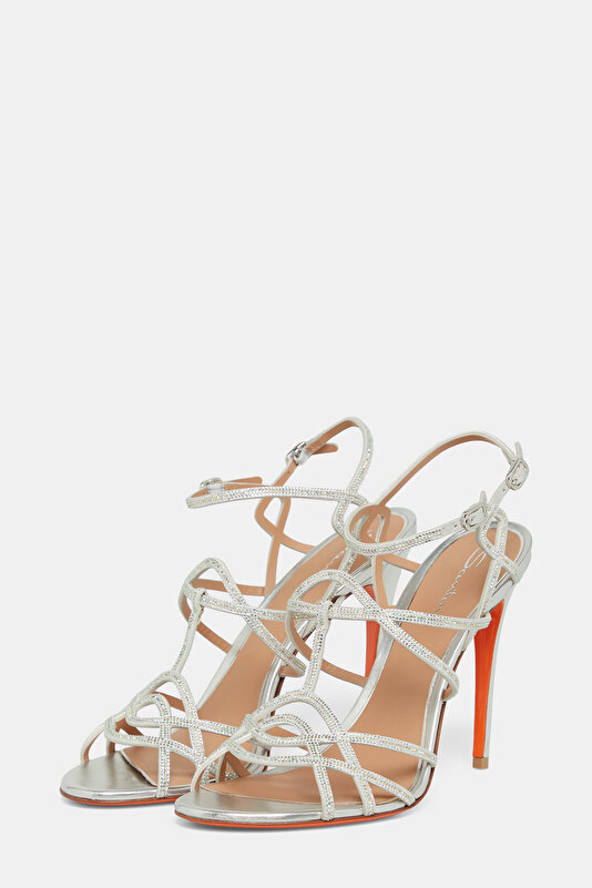 SILVER JEWELLED SHOE 2