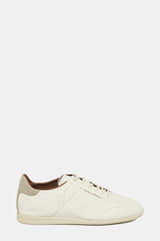 BAĞCIKLI DERİ SNEAKER AYAKKABI