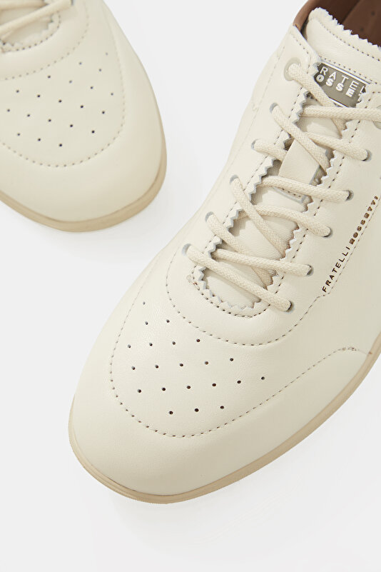 BAĞCIKLI DERİ SNEAKER AYAKKABI 4
