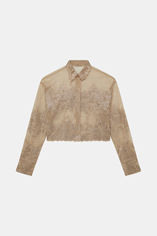 BEIGE LONG SLEEVE SHIRT