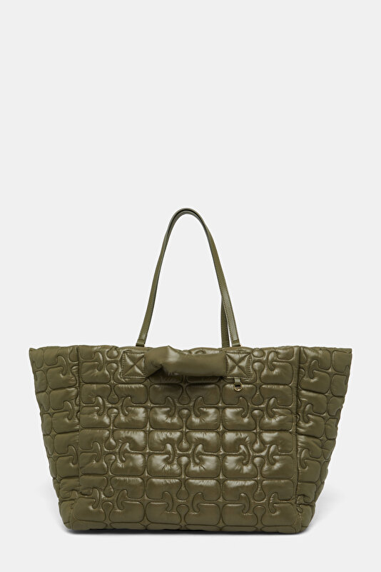 YEŞİL MONOGRAM ÇANTA